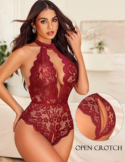 Curves Unleashed Lace Lingerie Set, Plus Size 2X-3X