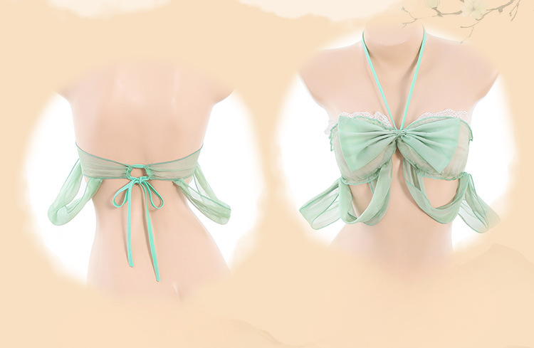 Jade Enchantment 4-Piece Lingerie Set – Green