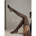 After Dark Cutout Fishnet Tights — Black